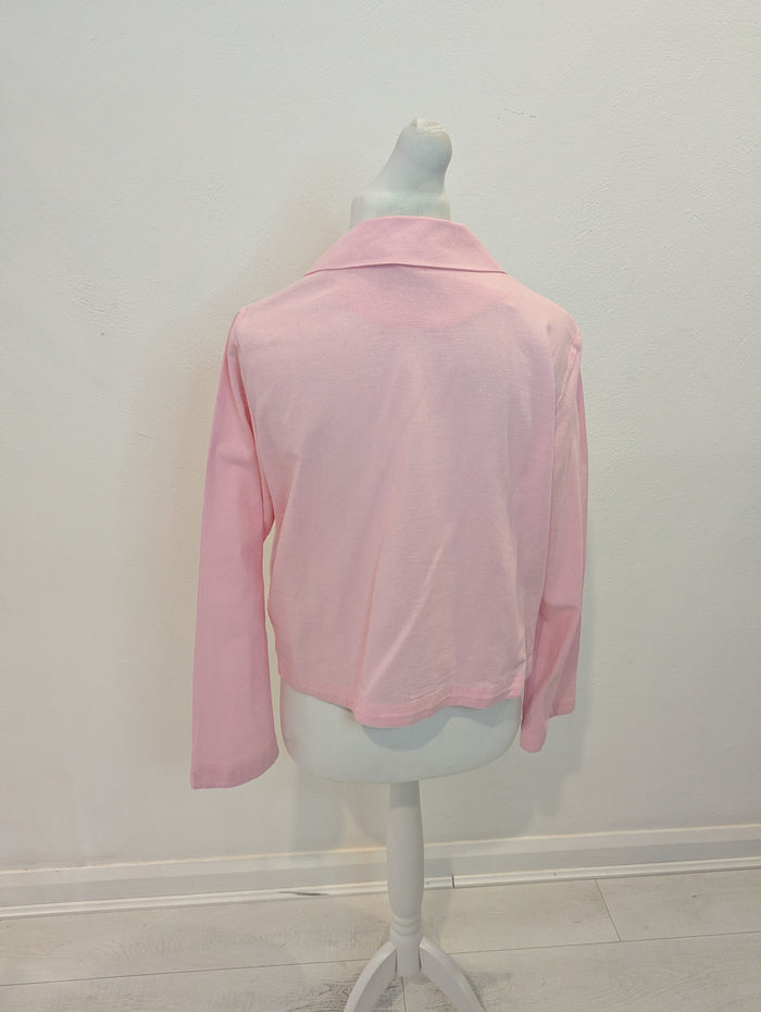 Monsoon Pink Floral Shirt L