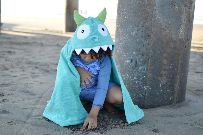 Monster Hooded Towel for Toddlers