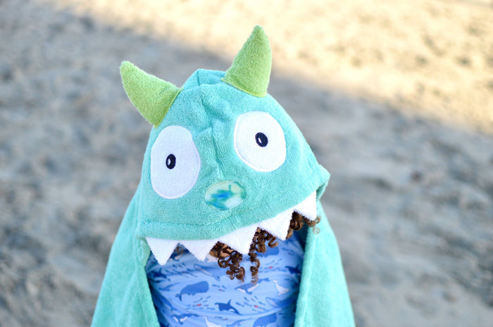Monster Hooded Towel for Toddlers
