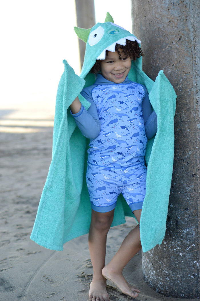 Monster Hooded Towel for Toddlers