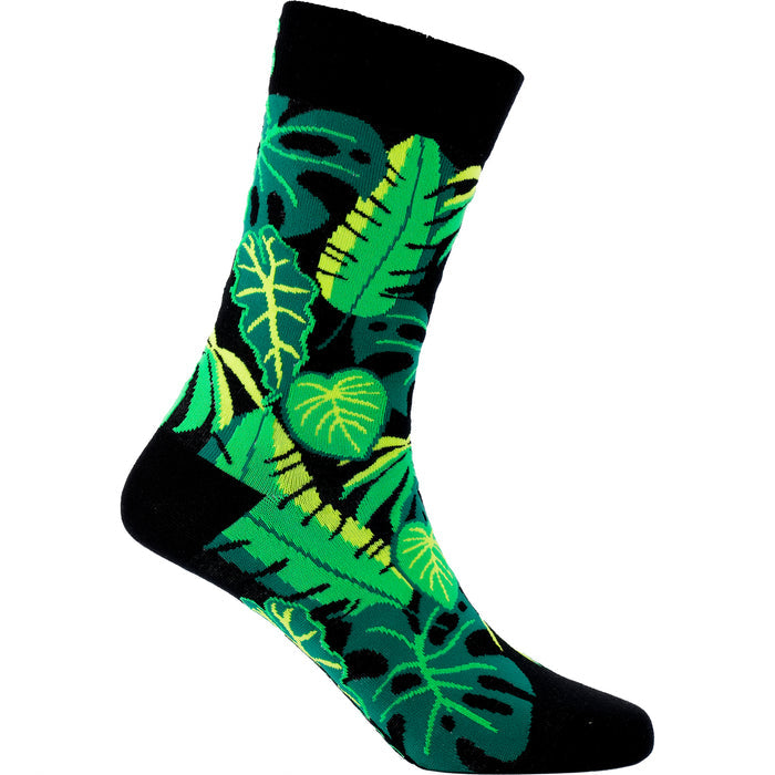 Monstera Cotton Socks
