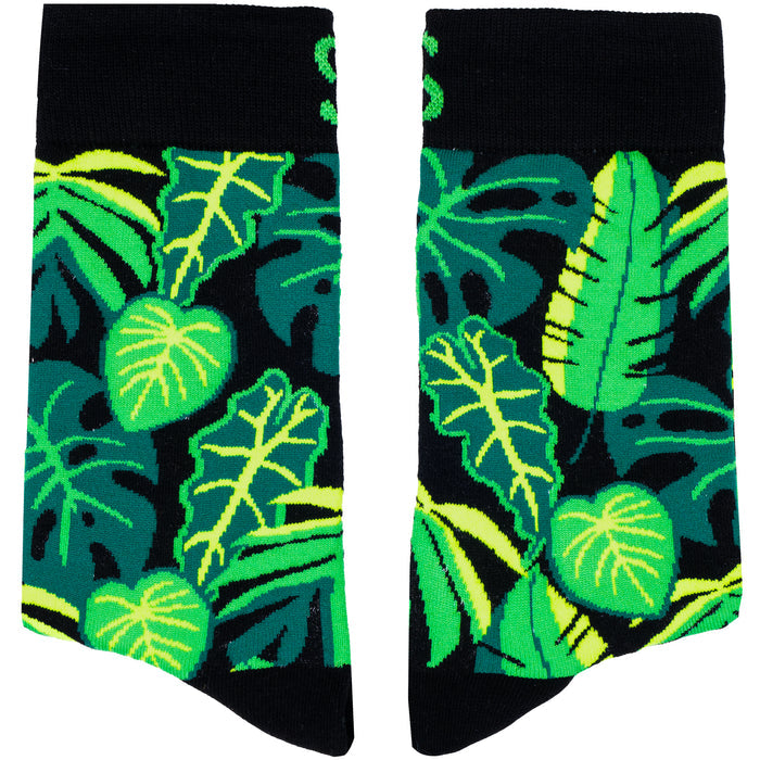 Monstera Cotton Socks