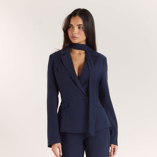 Multiway Fitted Blazer - Navy