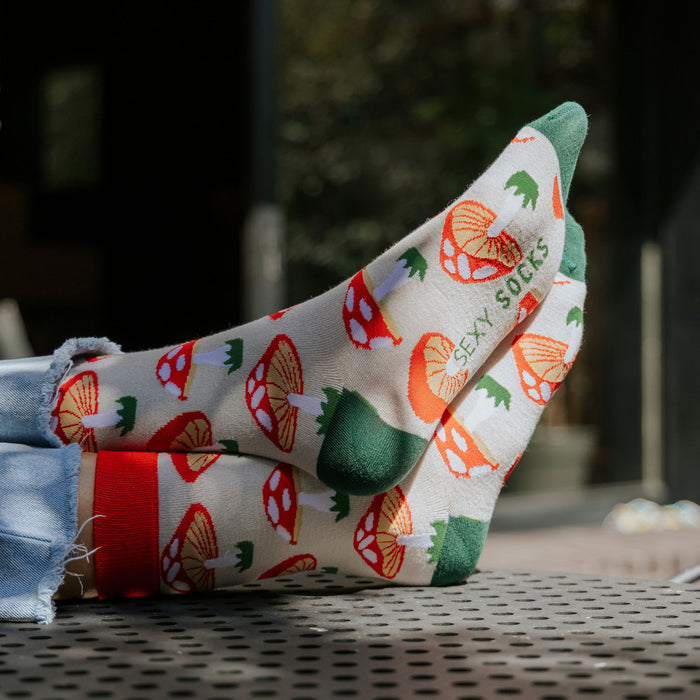 Mushrooms Bamboo Socks