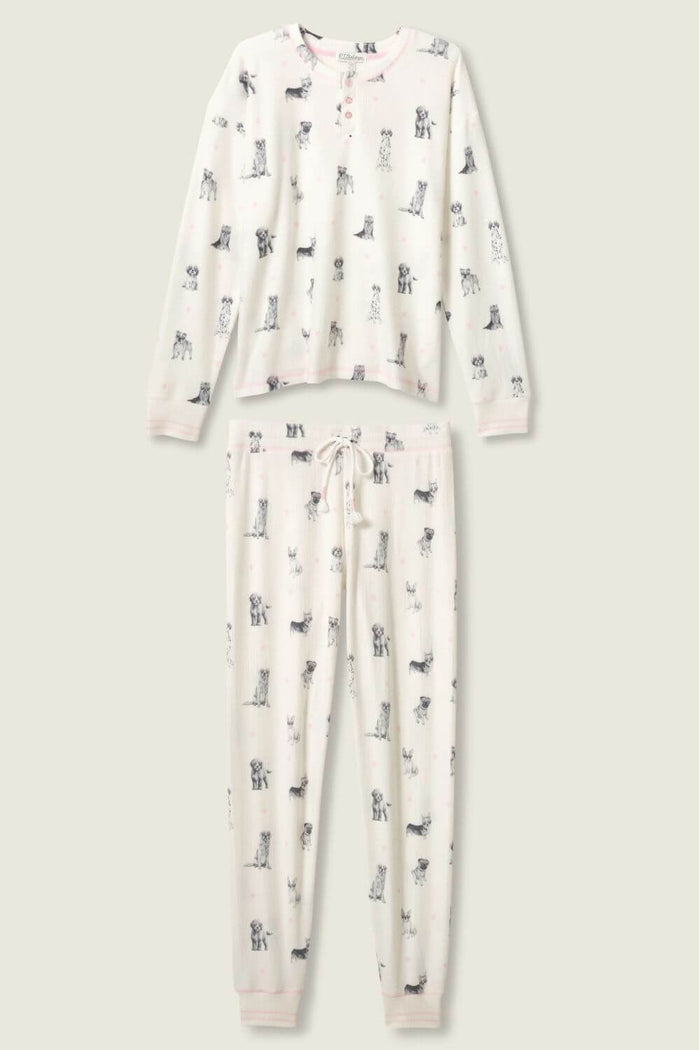 PJ Salvage My Dog is My Valentine Long Jogger PJ Set
