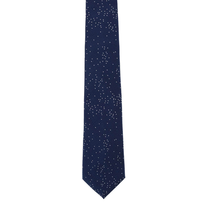 Navy with Silver Metallic