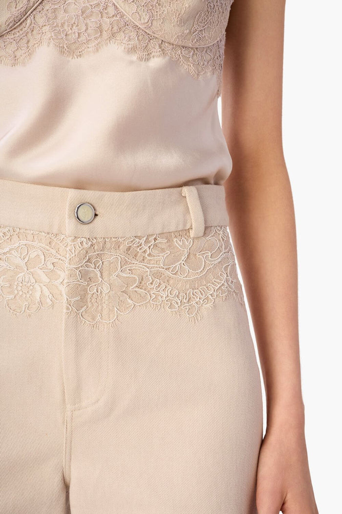 Cami NYC Natali Bull Denim Pant in Oat