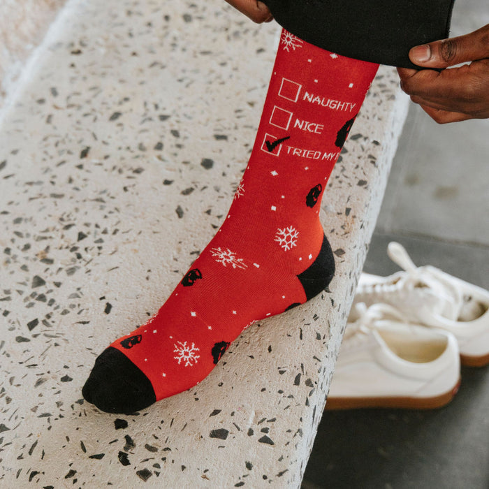 Naughty List Bamboo Socks