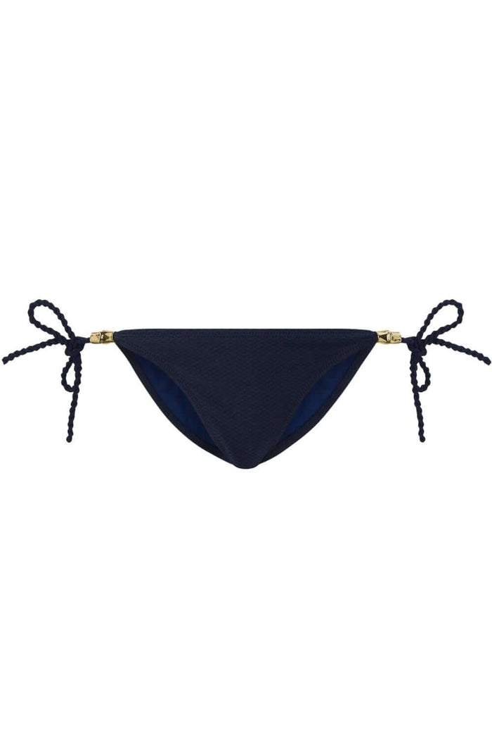 Heidi Klein Navy Triangle Rope Bikini Top and Triangle Bottom Set