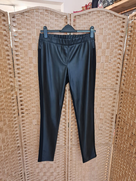 Naya black pleather leggings 10