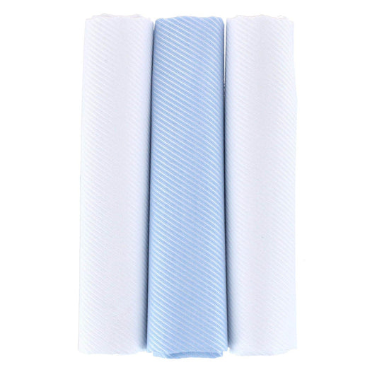 Niles Pinstripe Cotton Handkerchiefs (Pack of 3)