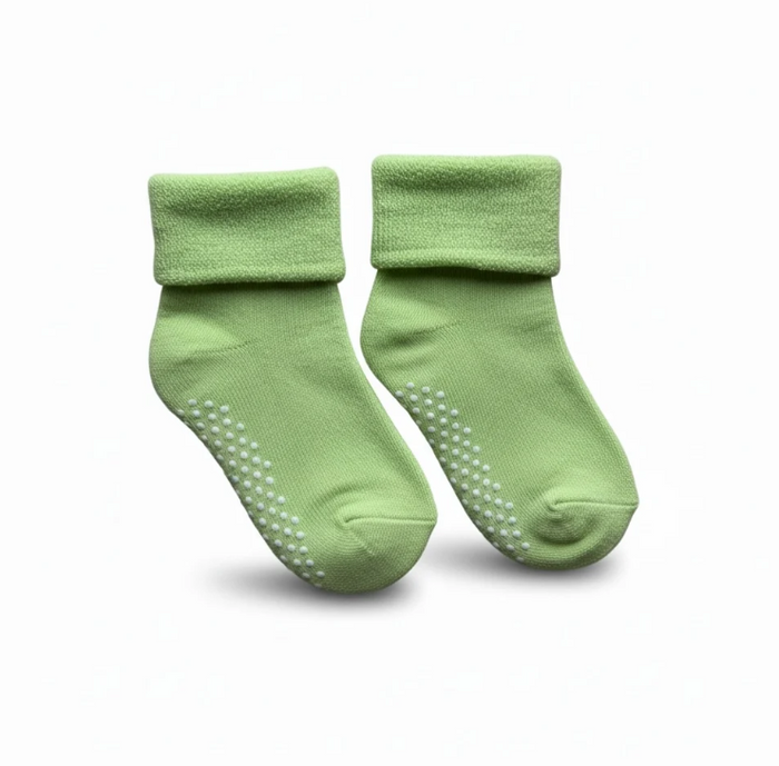 Non-Slip Green Socks 2 pack image 0