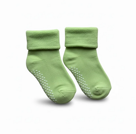 Non-Slip Green Socks 2 pack image 0