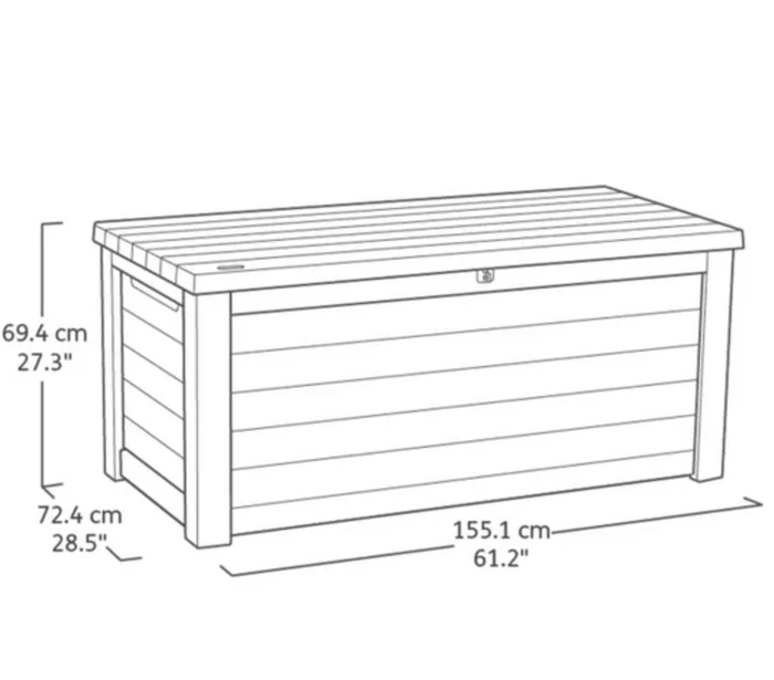 Northwood Beige Storage Box - 630L
