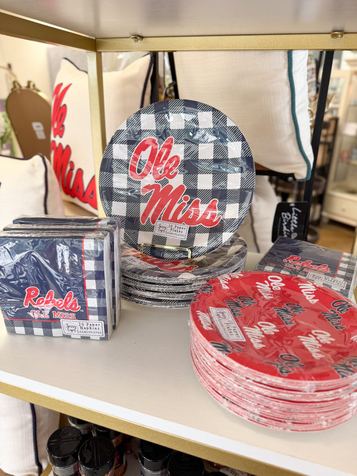 Ole Miss 7" Paper Dessert Plates