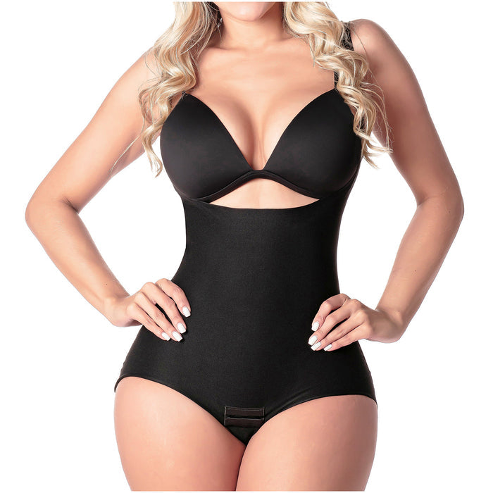 Open Bust Tummy Control Bodysuit for Women – Daily Use | Ultra-Light Microfiber