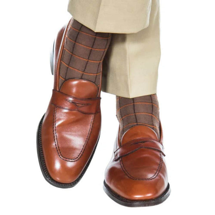 Brown with Orange and Dark Brown