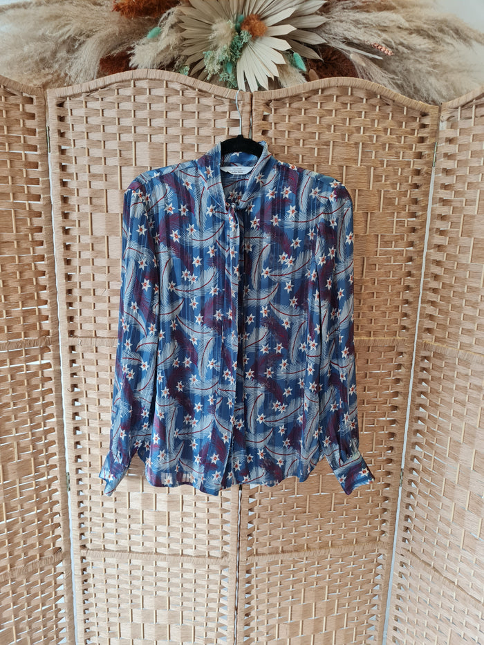 & Other Stories teal print shirt  8