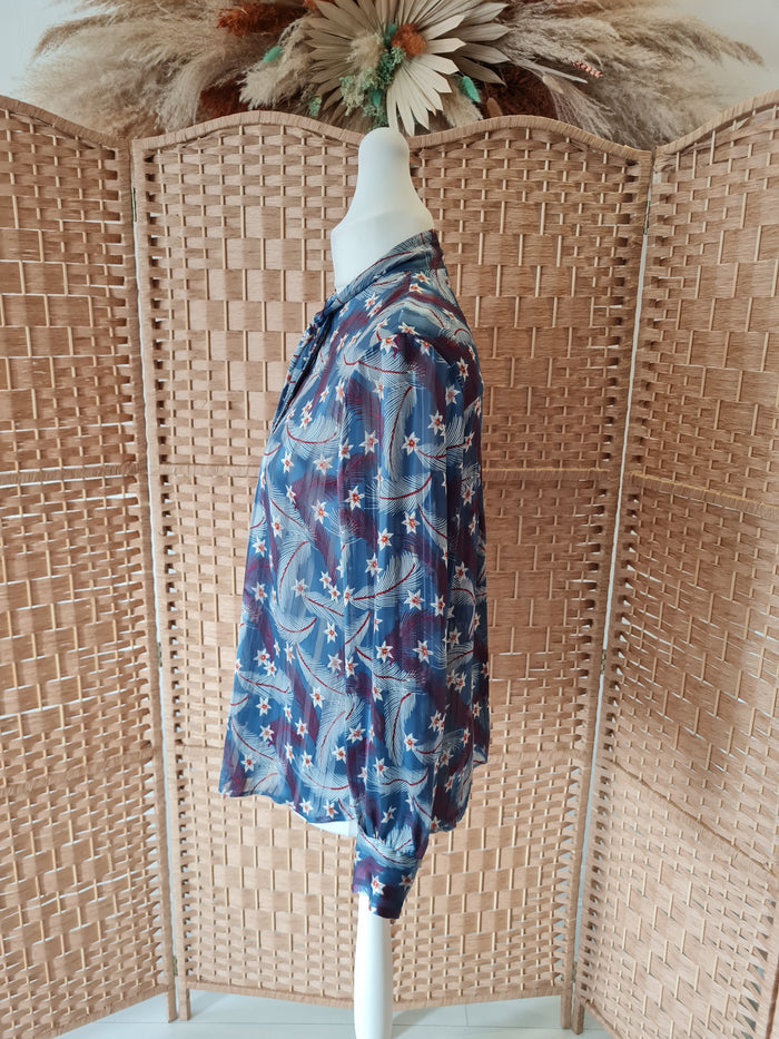 & Other Stories teal print shirt  8