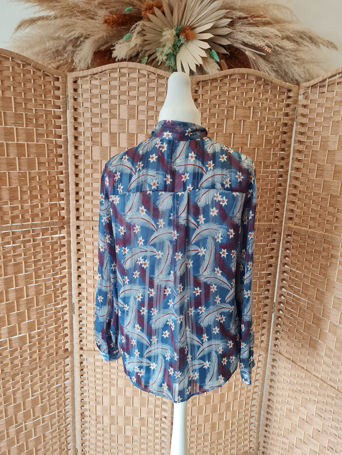 & Other Stories teal print shirt  8