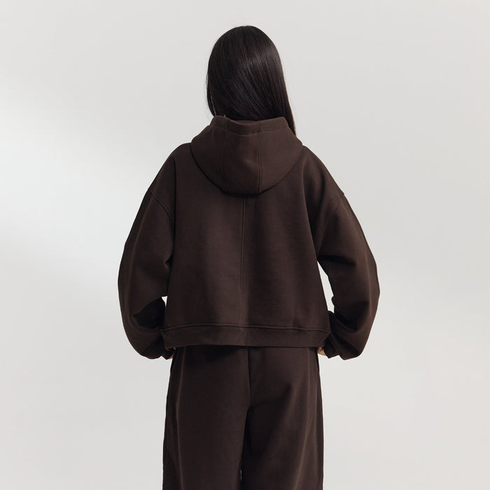 Oversized Hoodie - Dark Chocolate