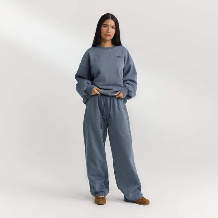 Oversized Jumper - Washed Blue