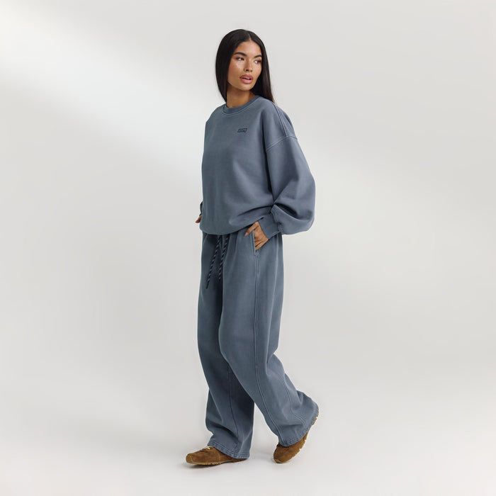 Oversized Jumper - Washed Blue