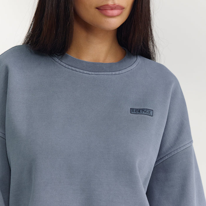 Oversized Jumper - Washed Blue