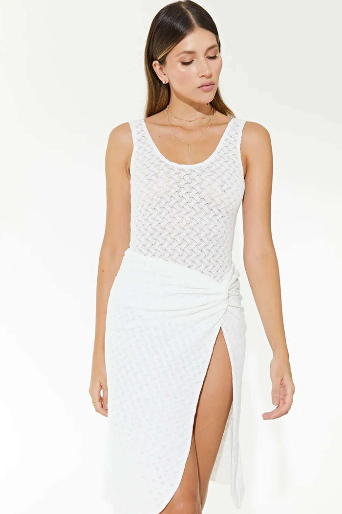 Waimari Pacifica Midi Skirt in White