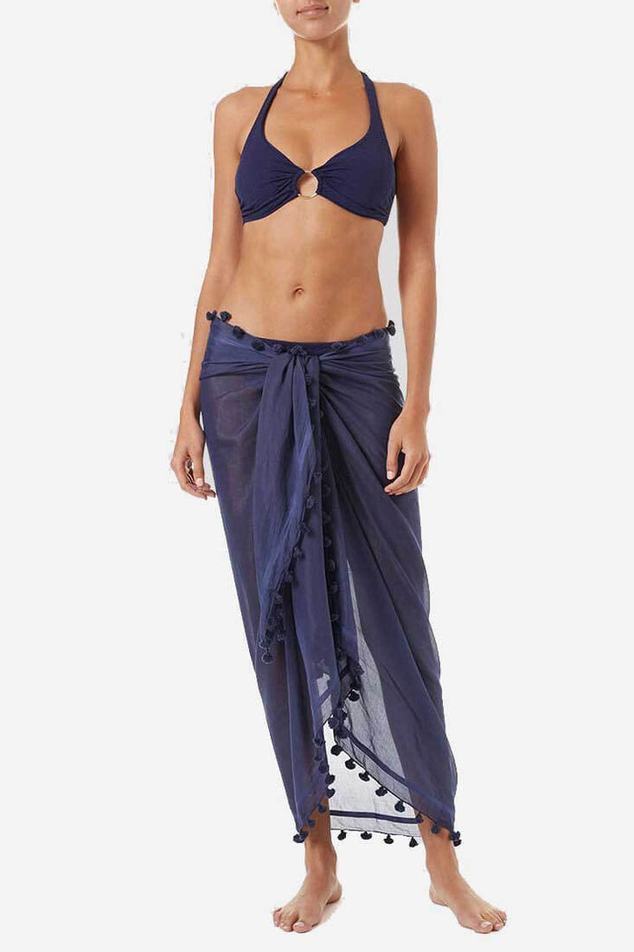 Melissa Odabash Pareo Color: White, Black, Navy, Celeste, Hot Pink, Tropical Blue  at Petticoat Lane  Greenwich, CT