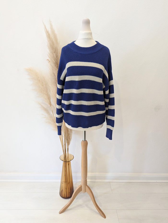 Part Two Blue Stripe Jumper M NWT £59.95