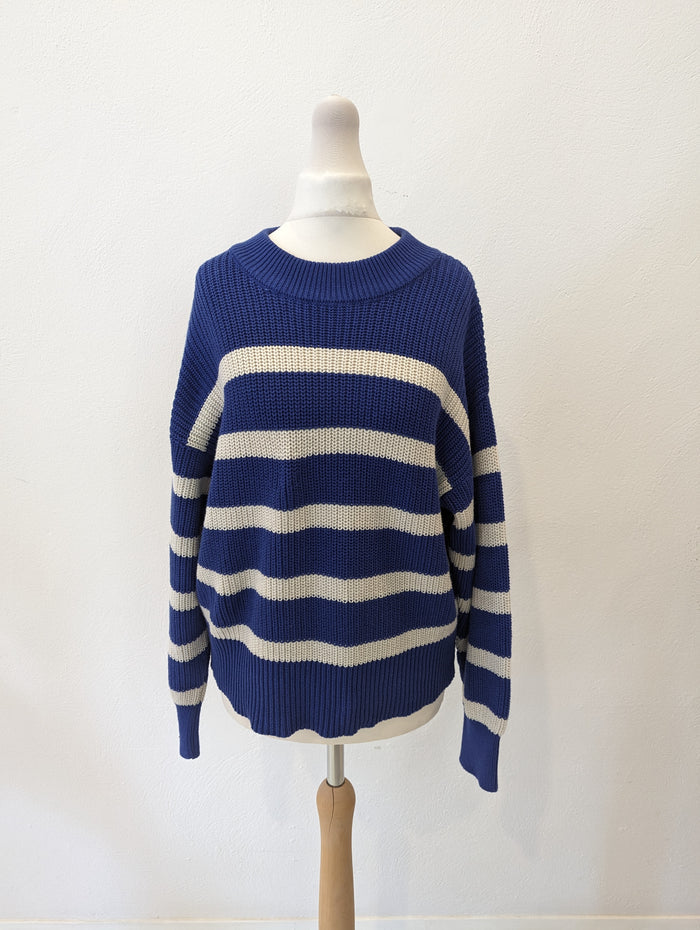 Part Two Blue Stripe Jumper M NWT £59.95
