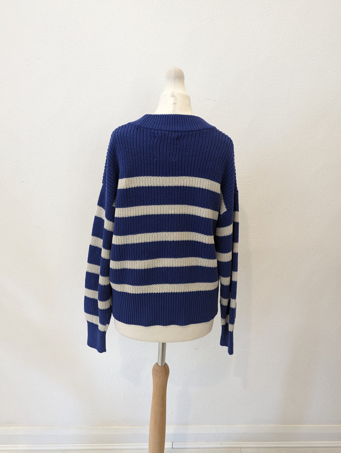 Part Two Blue Stripe Jumper M NWT £59.95