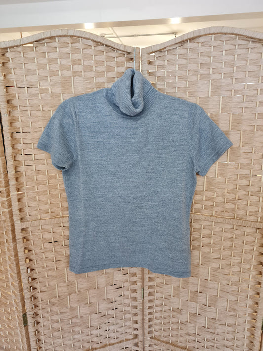 Passport Grey Roll Neck Jumper 40
