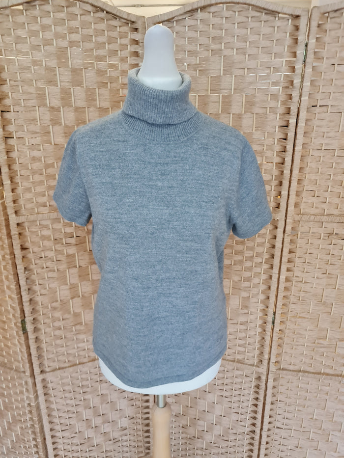Passport Grey Roll Neck Jumper 40