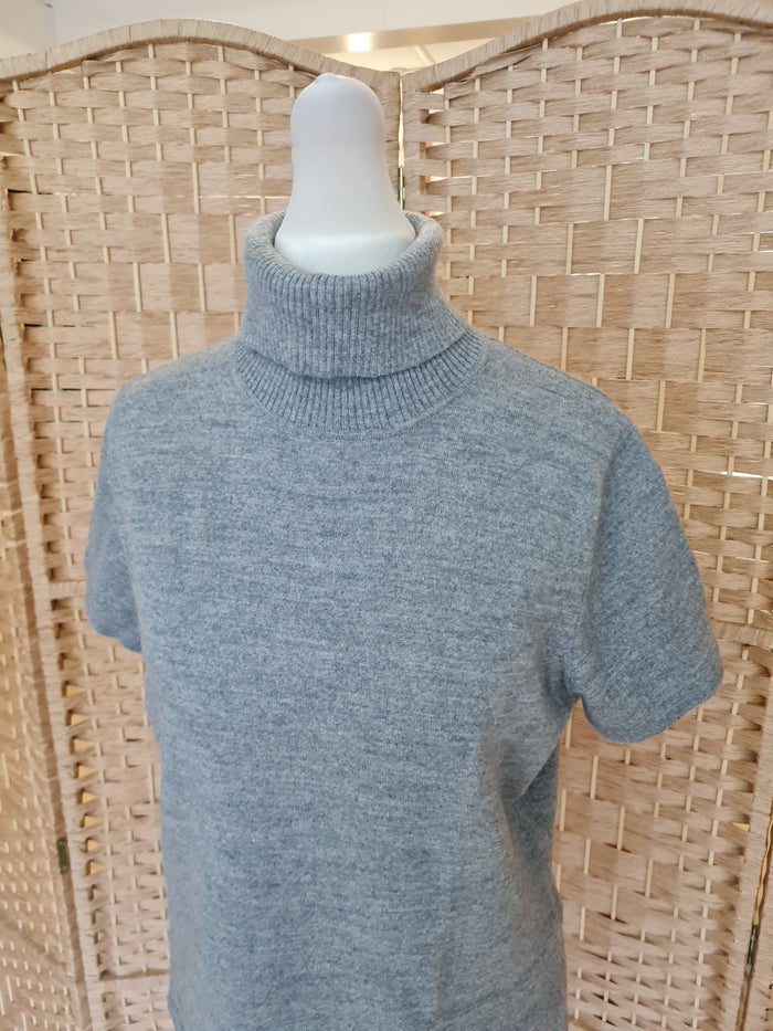Passport Grey Roll Neck Jumper 40