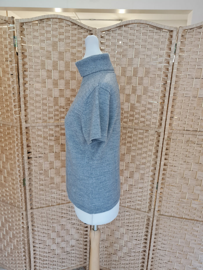 Passport Grey Roll Neck Jumper 40