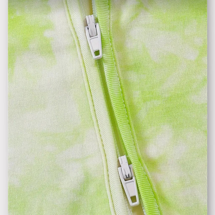 Pastel Lime Cloud Pajama Set – Ultra-Soft Bamboo Sleepwear for Babies image 3