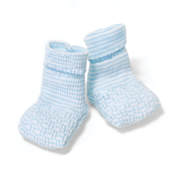 Paty Booties: Blue without Bow