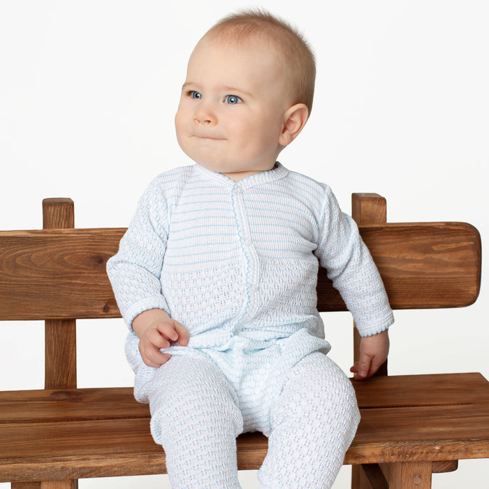 Paty Pink Pinstripe Long Sleeve 2-piece Set