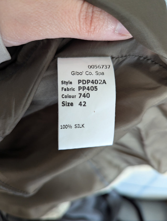 Paul Smith Blue charcoal silk dress 42 (6)