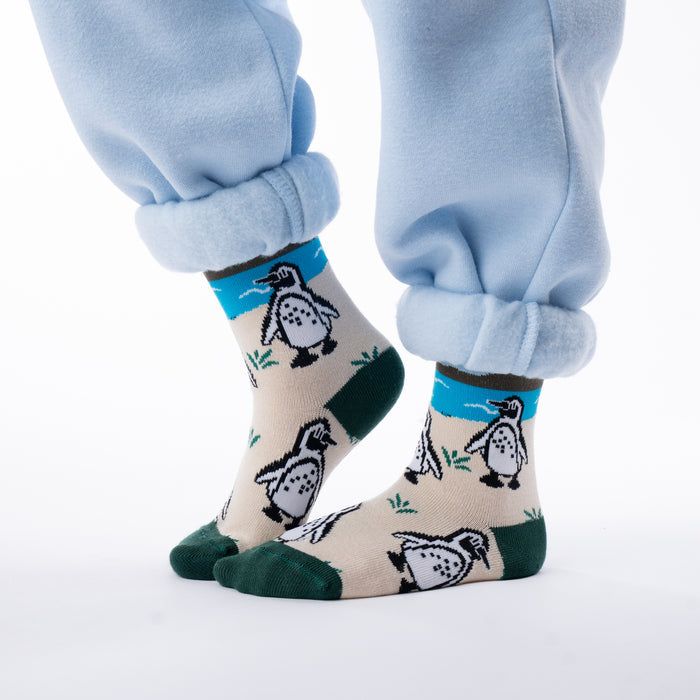 Pengu Party Kids Bamboo Socks
