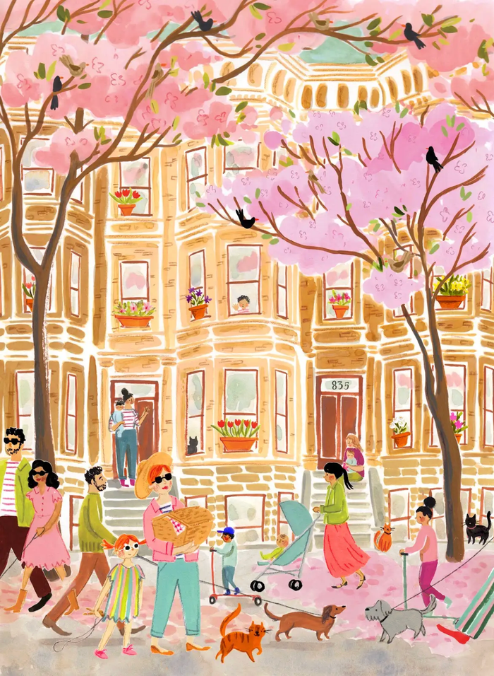 Petals and Pavement 500 Piece Puzzle