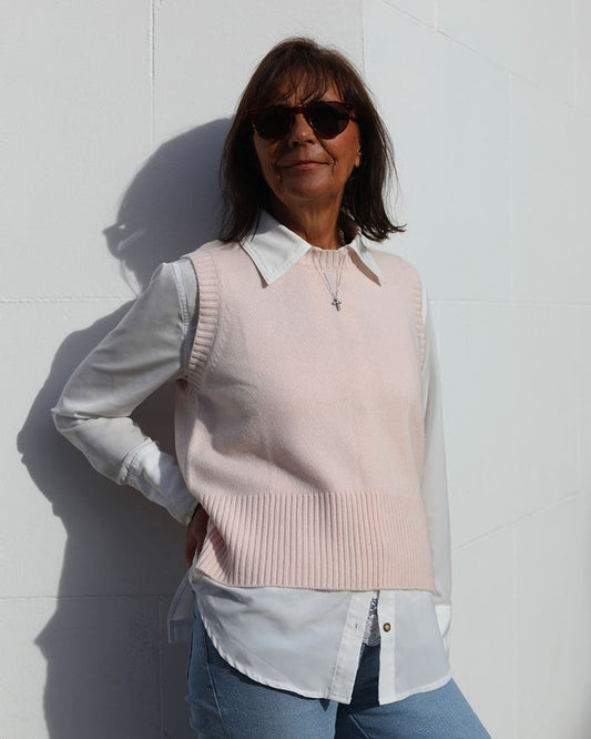 Pink Tank | Cashmere Lambswool