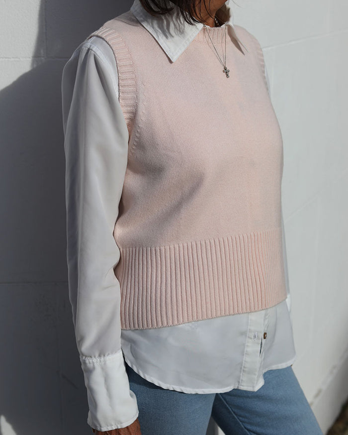 Pink Tank | Cashmere Lambswool