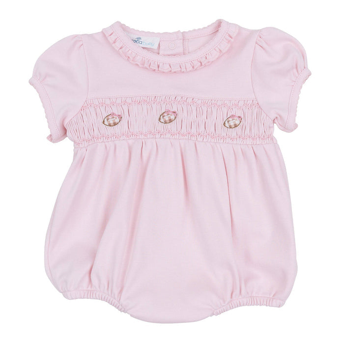 Pink Tiny Tailgater Smocked Bubble