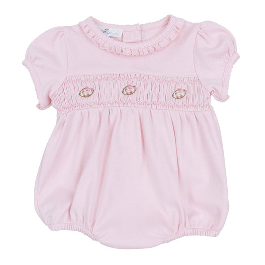 Pink Tiny Tailgater Smocked Bubble