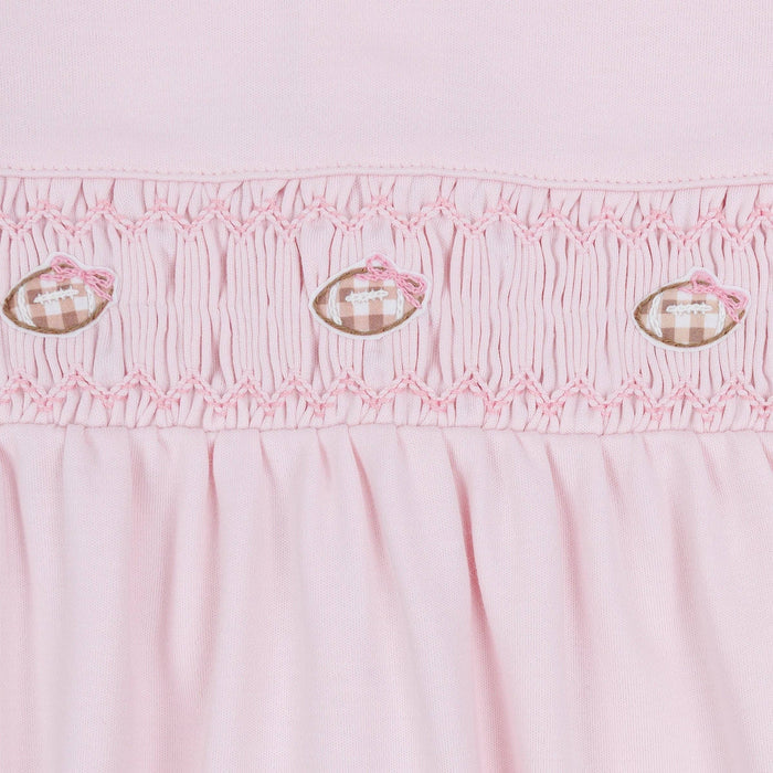 Pink Tiny Tailgater Smocked Bubble
