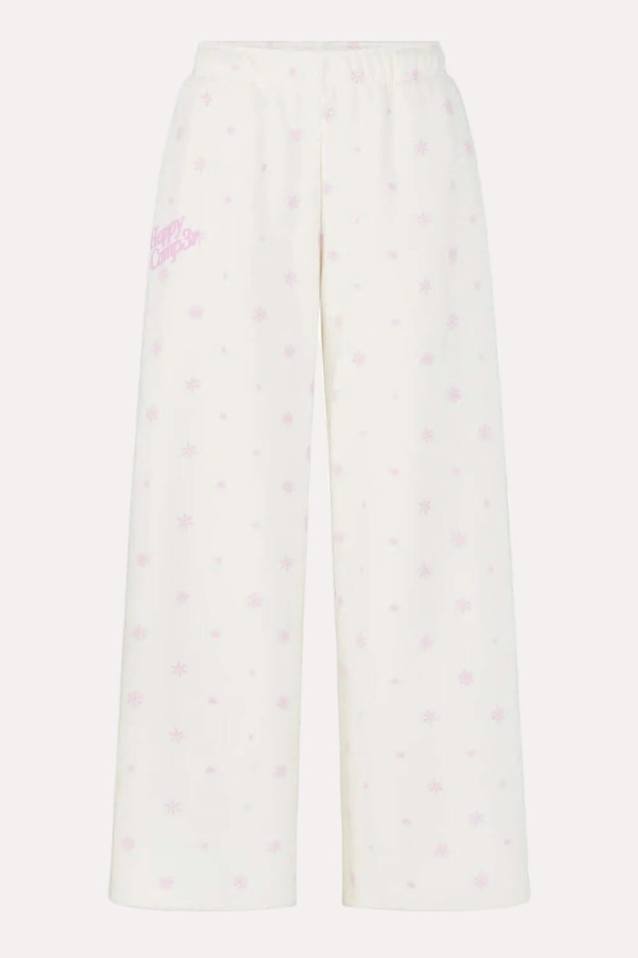 Pinky Flurry Sweatpants in Cream