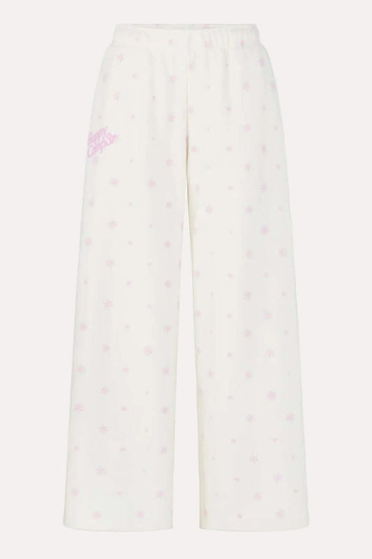 Pinky Flurry Sweatpants in Cream